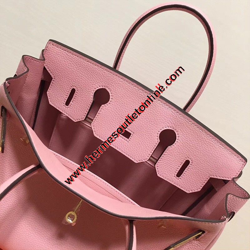 Hermes Birkin Bag Togo Leather Gold Hardware In Pink