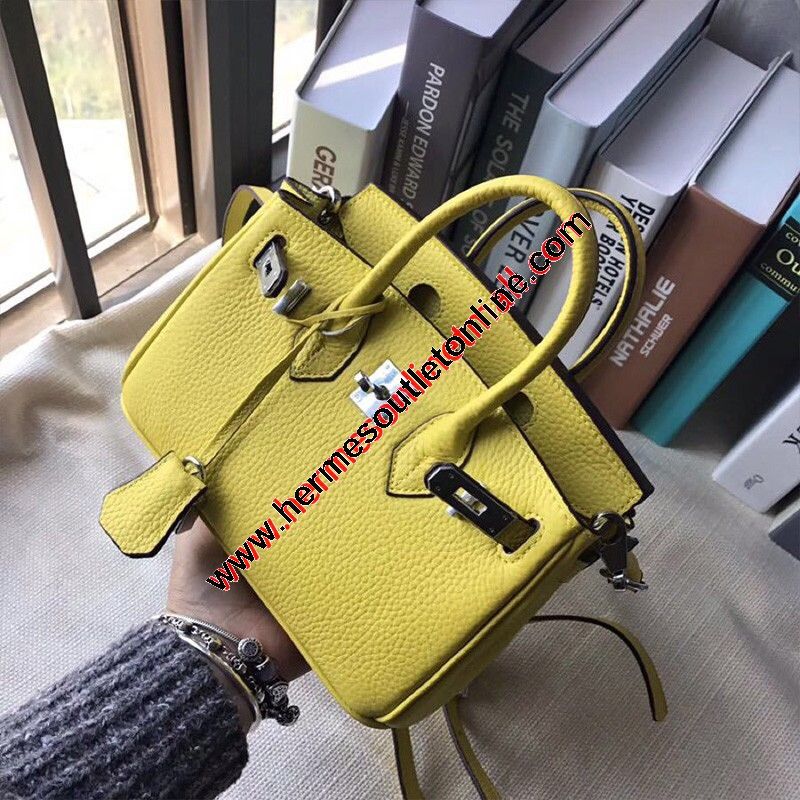 Hermes Birkin Handbag Yellow Togo with Palladium Hardware 30 Yellow 2134842